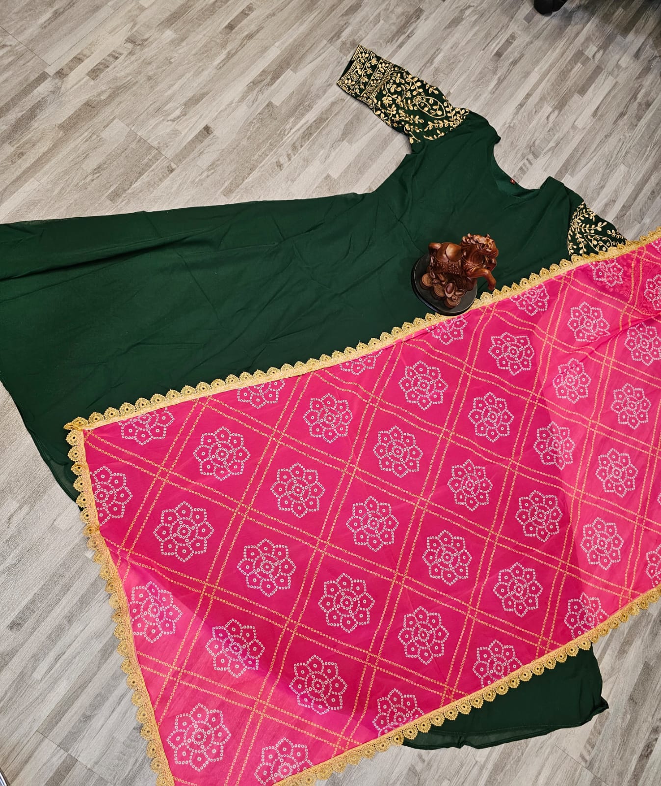 Brinjal By Krishi Georgette Dupatta With Anarkali Kurtis Catalog